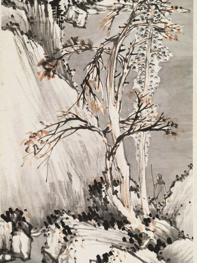 甲戌（1934年）作 于非闇 雪景山水 - 图6