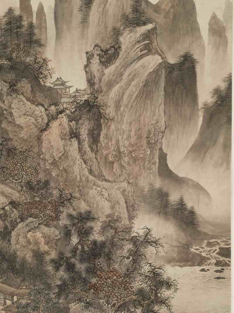癸未（1943年）作 赵白山 溪山人家 - 图4