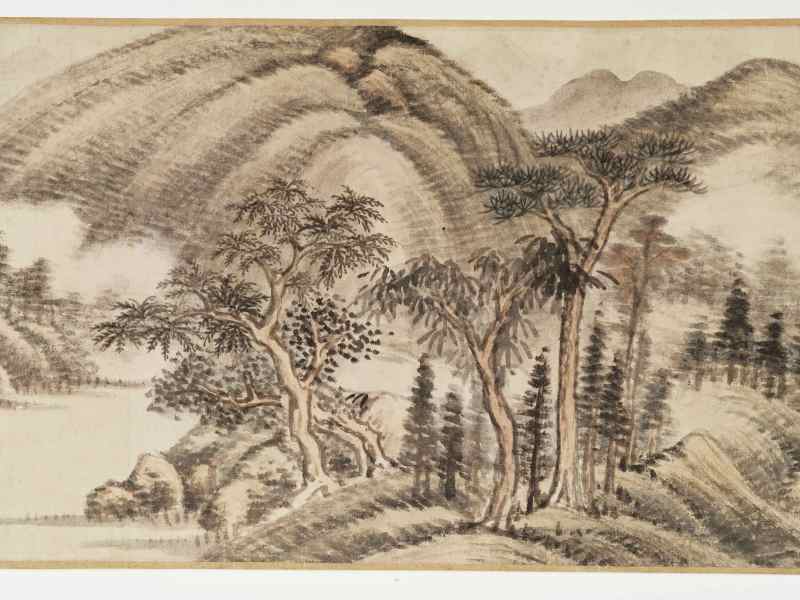 丙申（1836年）作 黄均 秋山读书图卷 - 图9