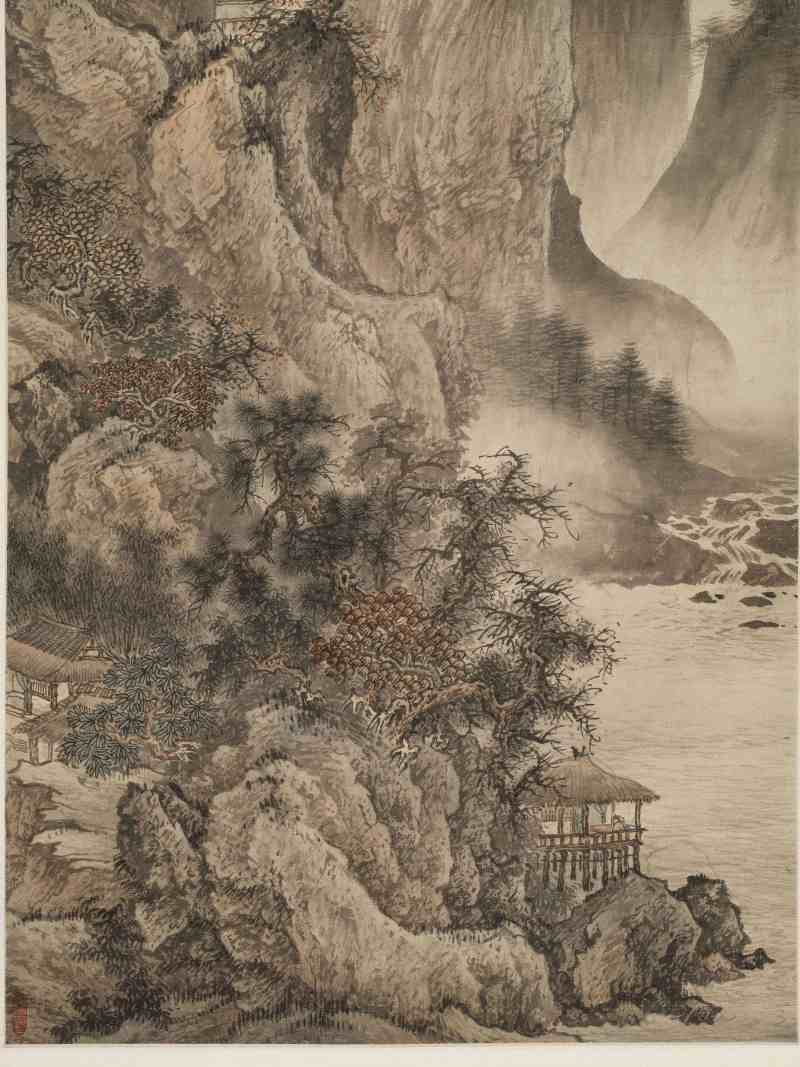癸未（1943年）作 赵白山 溪山人家 - 图5