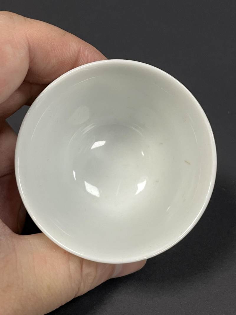 清早期 白釉杯一对 - 图15