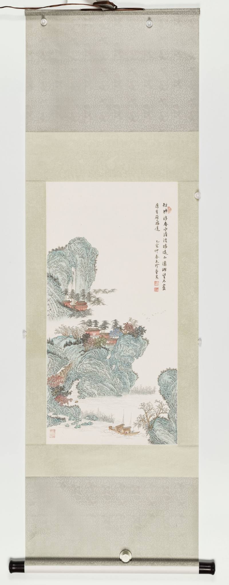 乙亥（1995年）作 黄云溪、曾其 山水二帧 - 图9