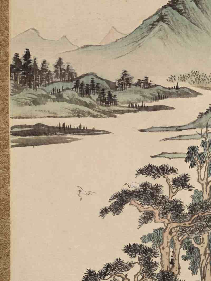 辛亥（1971年）作 萧一苇 山水四屏 - 图5