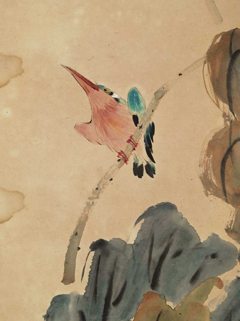 己巳（1929年）作 丁宝书 花鸟四帧 - 图23