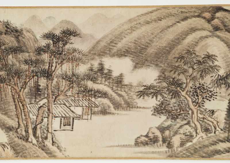 丙申（1836年）作 黄均 秋山读书图卷 - 图10