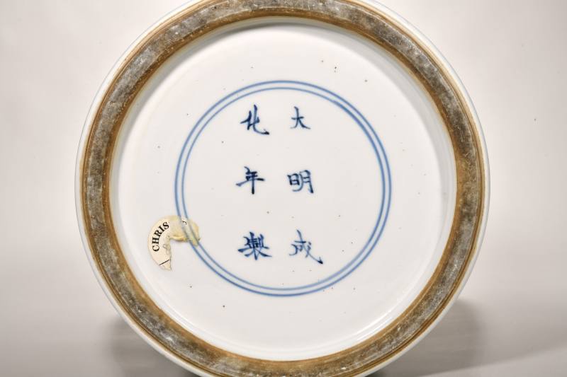 清康熙 五彩花鸟纹观音瓶 - 图4