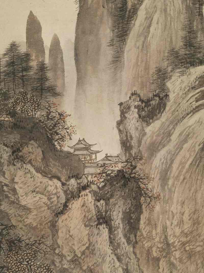 癸未（1943年）作 赵白山 溪山人家 - 图6