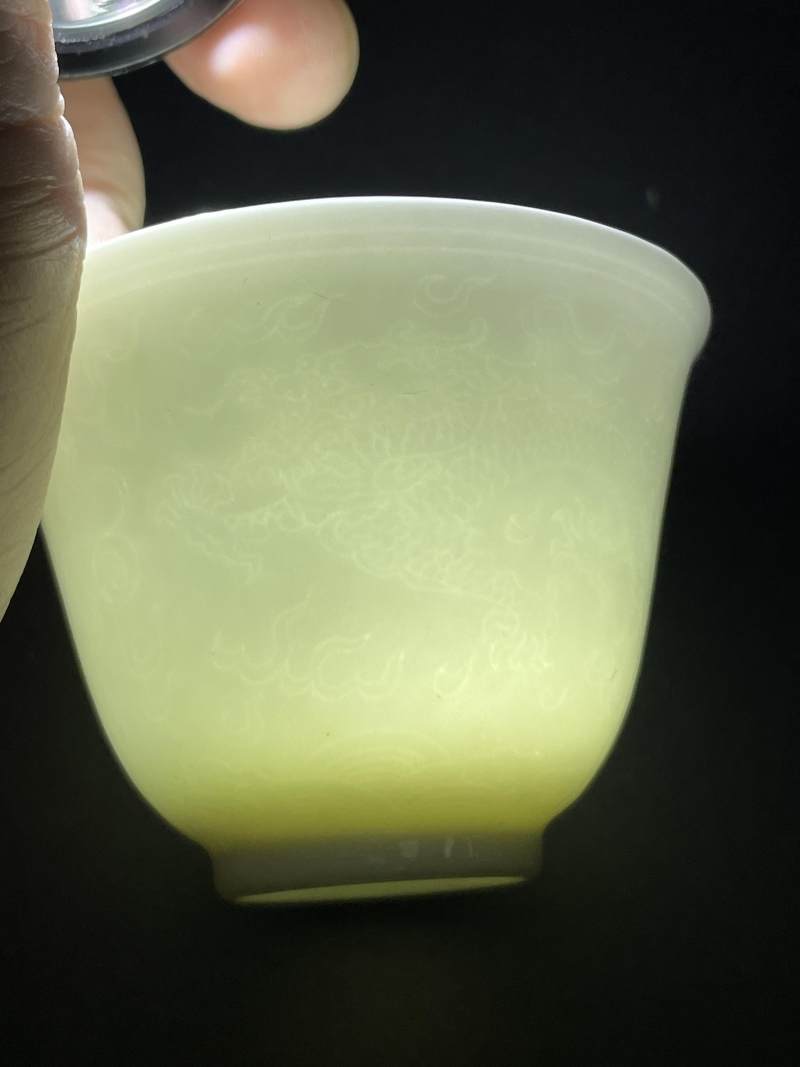清早期 白釉杯一对 - 图17