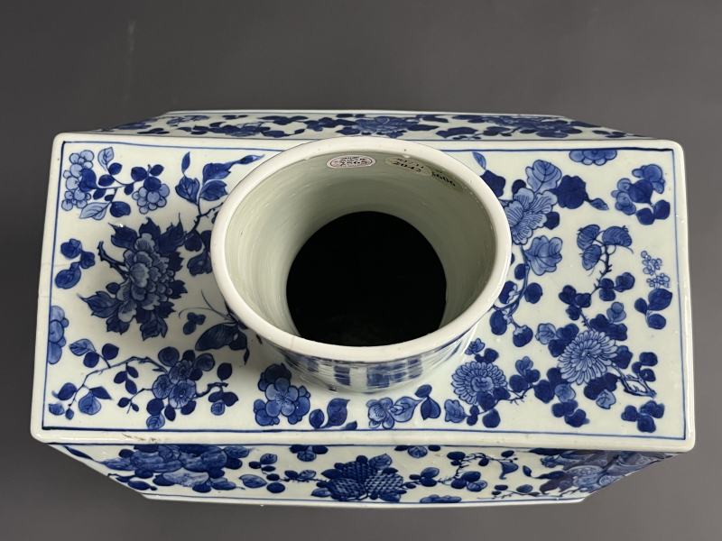 清中期 青花折枝花果云龙纹大茶叶罐 - 图6