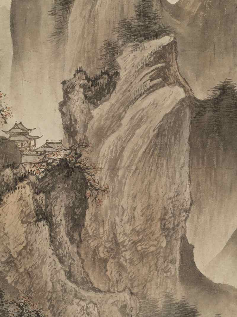 癸未（1943年）作 赵白山 溪山人家 - 图7
