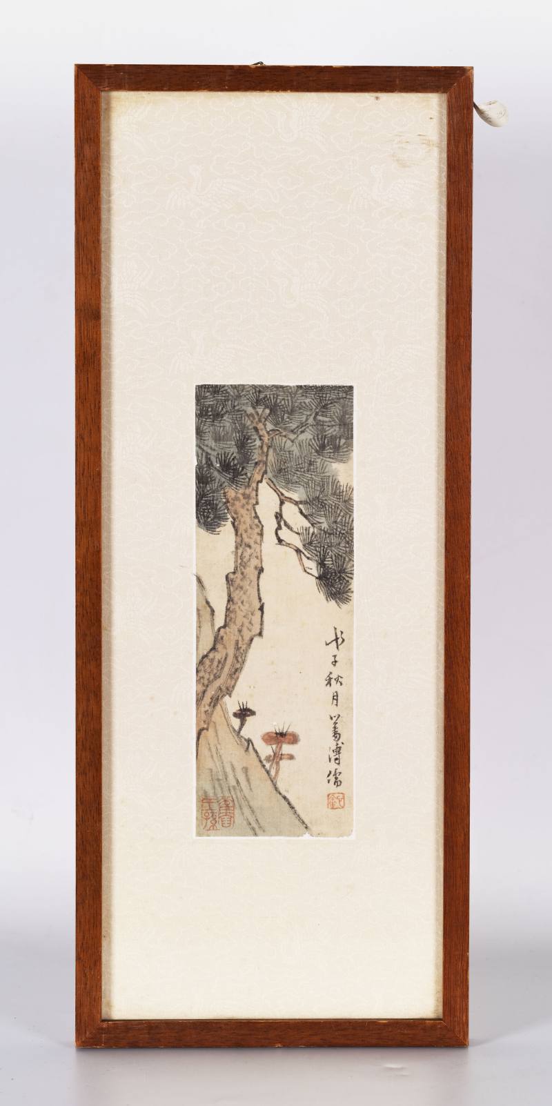 戊子（1948年）作 溥儒 山水人物四帧 - 图7