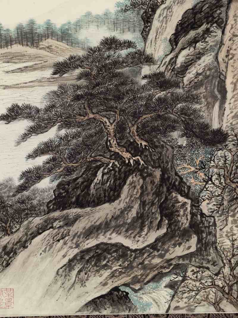 庚辰（1940年）作 吴湖帆 松壑涧泉 - 图4