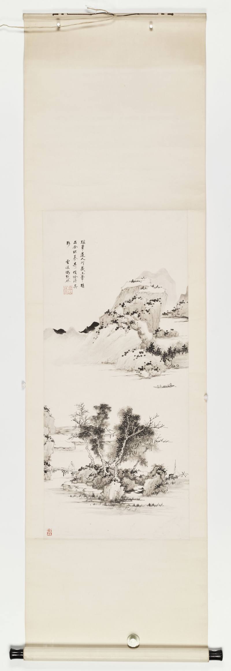 冯超然 溪桥游归 - 图2