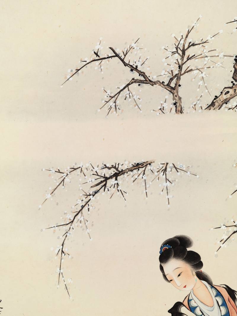 乙酉（1945年）作 王叔晖 教子图四屏 - 图30