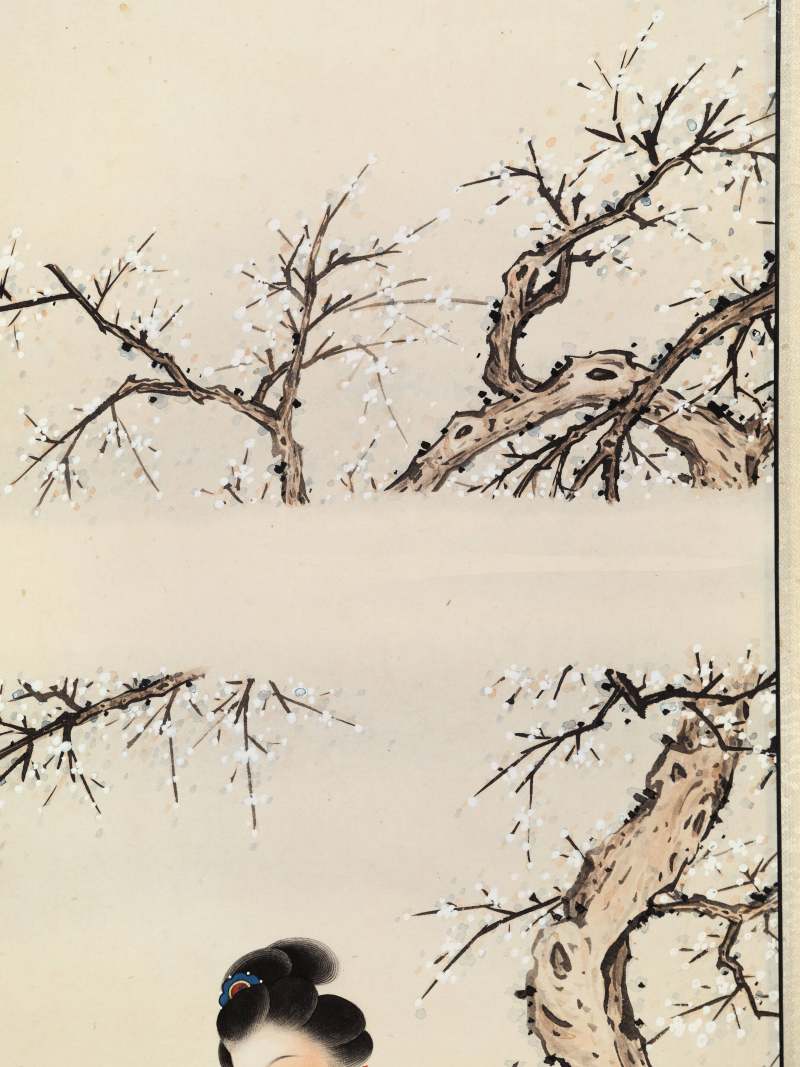 乙酉（1945年）作 王叔晖 教子图四屏 - 图31
