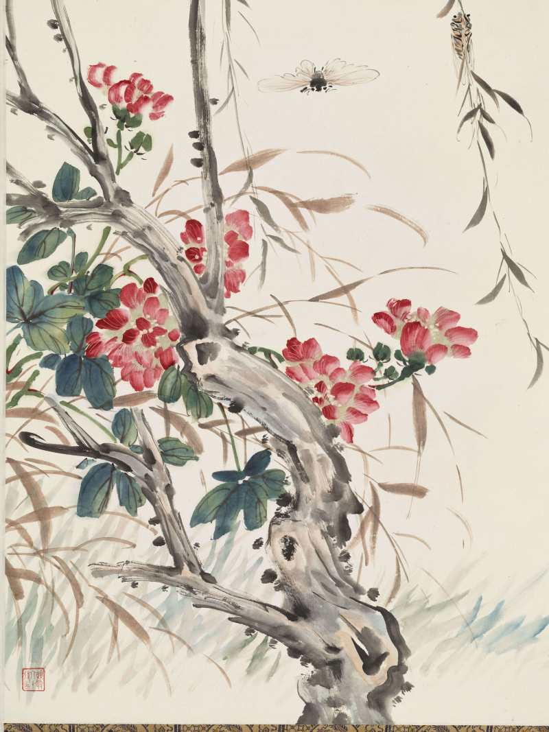 庚午（1930年）作 丁宝书 夏趣 - 图5