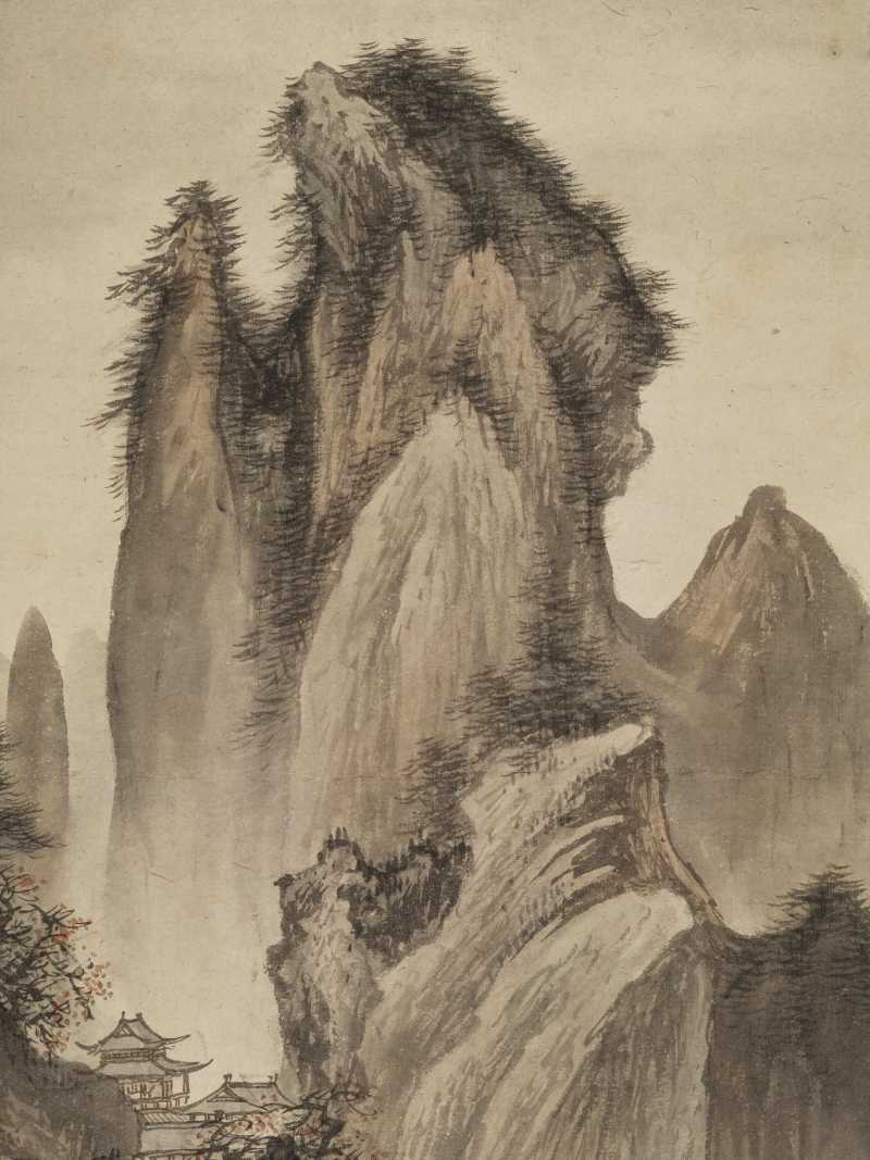 癸未（1943年）作 赵白山 溪山人家 - 图8