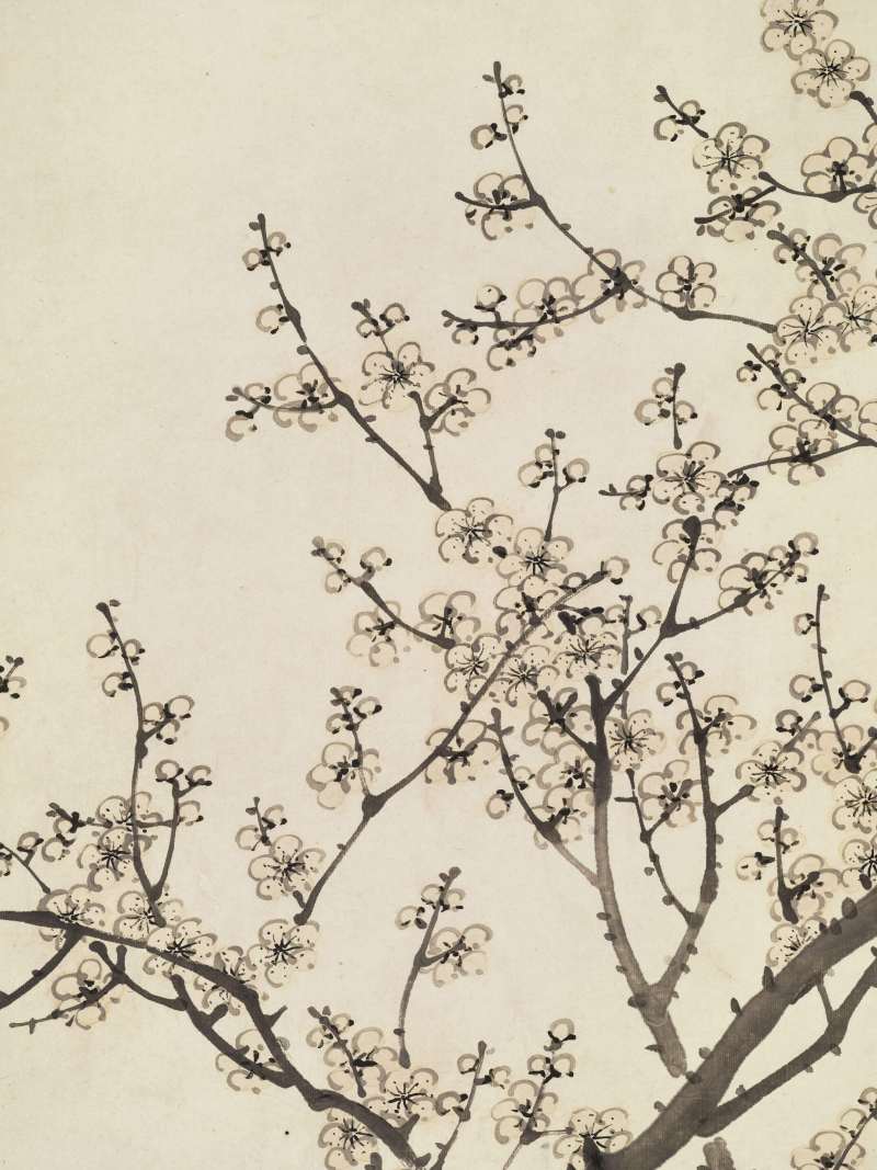 丙午（1906年）作 松年 月夜梅花 - 图6