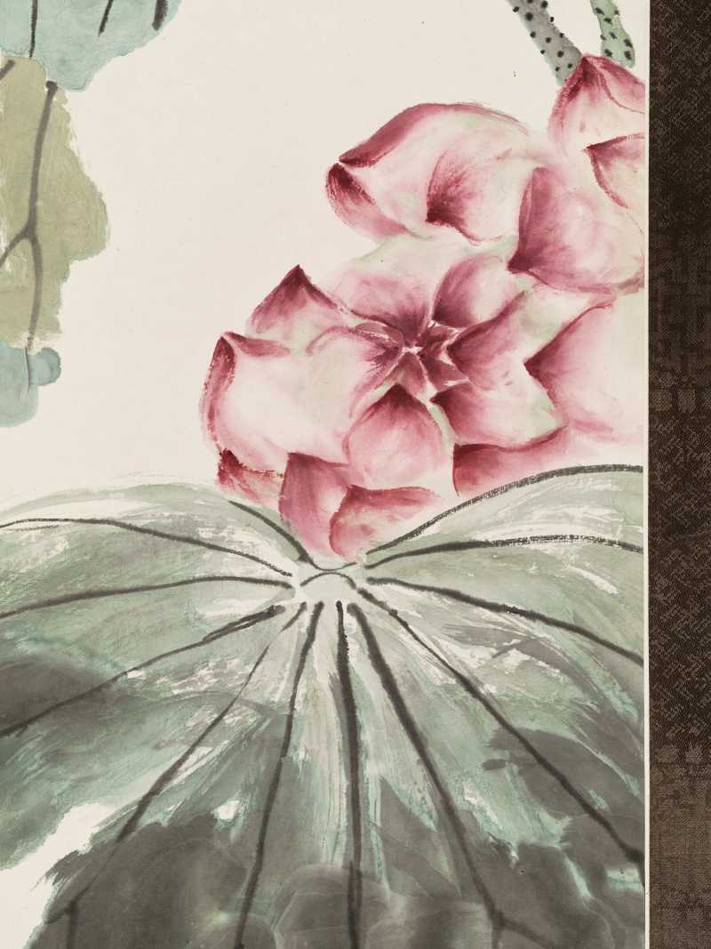 商笙伯 绿荷红菡萏 - 图5