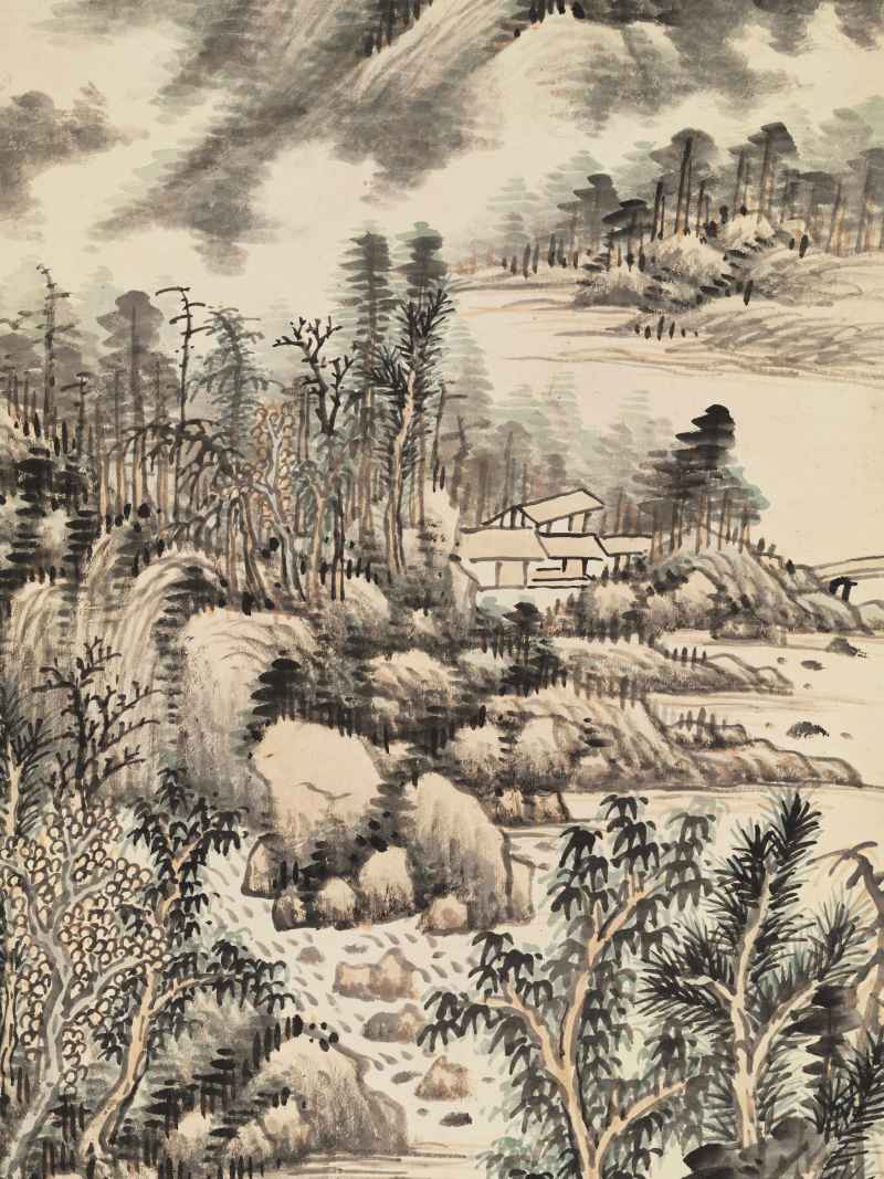 张石园 仿古山水二帧 - 图8