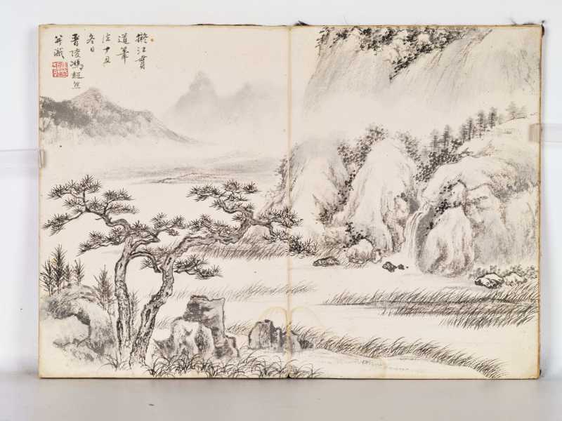 丁丑（1937年）、辛巳（1941年）、乙酉（1945年）、己卯（1939年）作 冯超然、祁崑、张辛稼等 师古造化册 - 图18