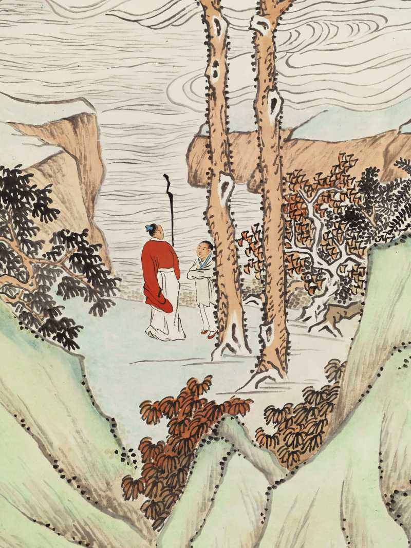 甲寅（1914年）作 黄山寿 松崖翠瀑 - 图7