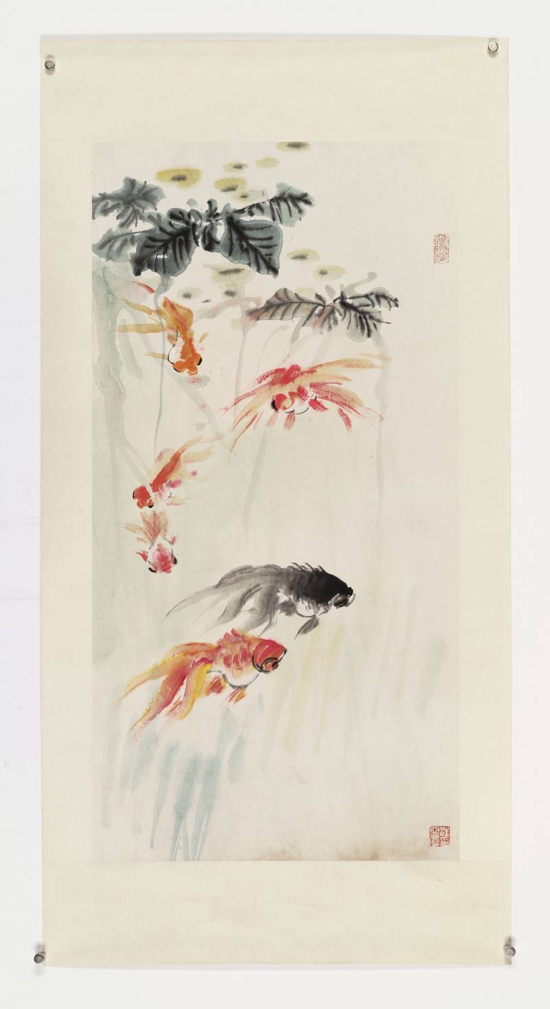 汪亚尘 花鸟四屏 - 图24