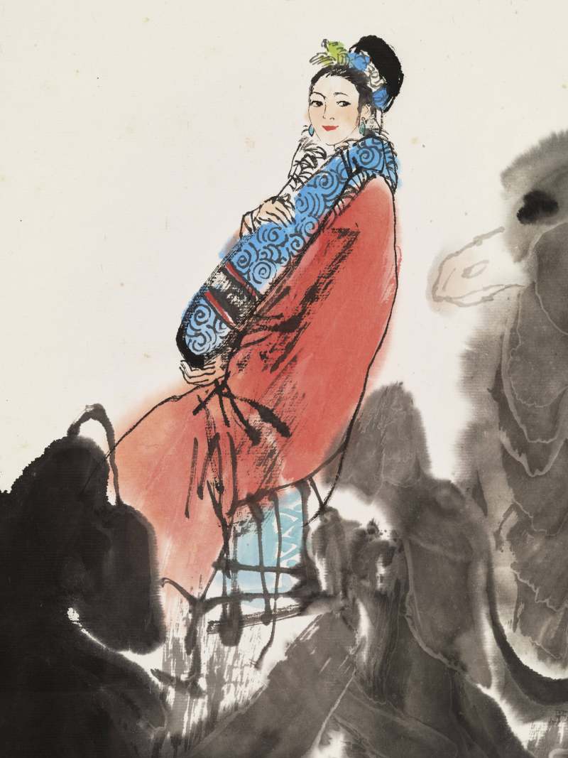 甲子（1984年）作 杜滋龄 昭君出塞 - 图5