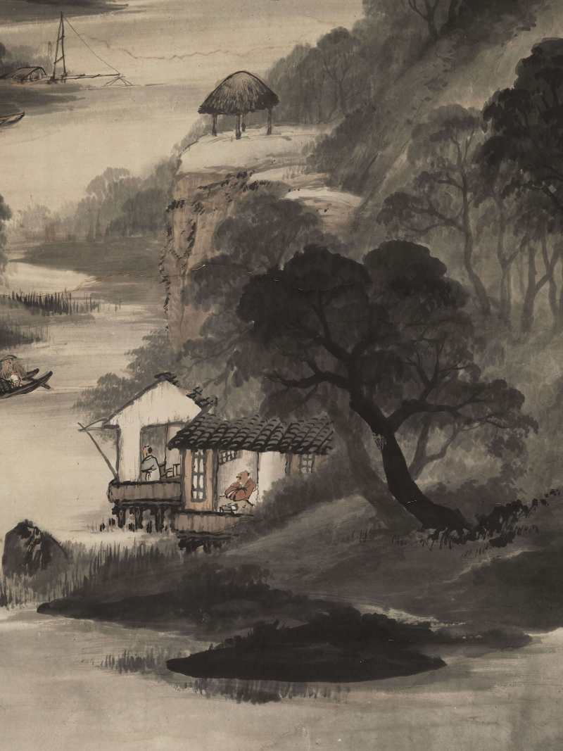 丙午（1906年）作 吴石仙 拟米海岳山水 - 图3