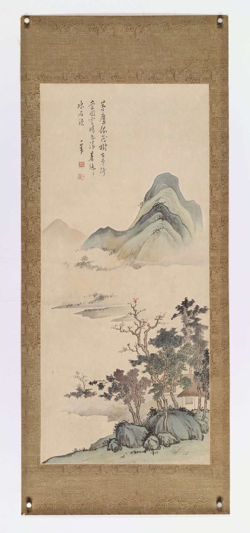 辛亥（1971年）作 萧一苇 山水四屏 - 图9