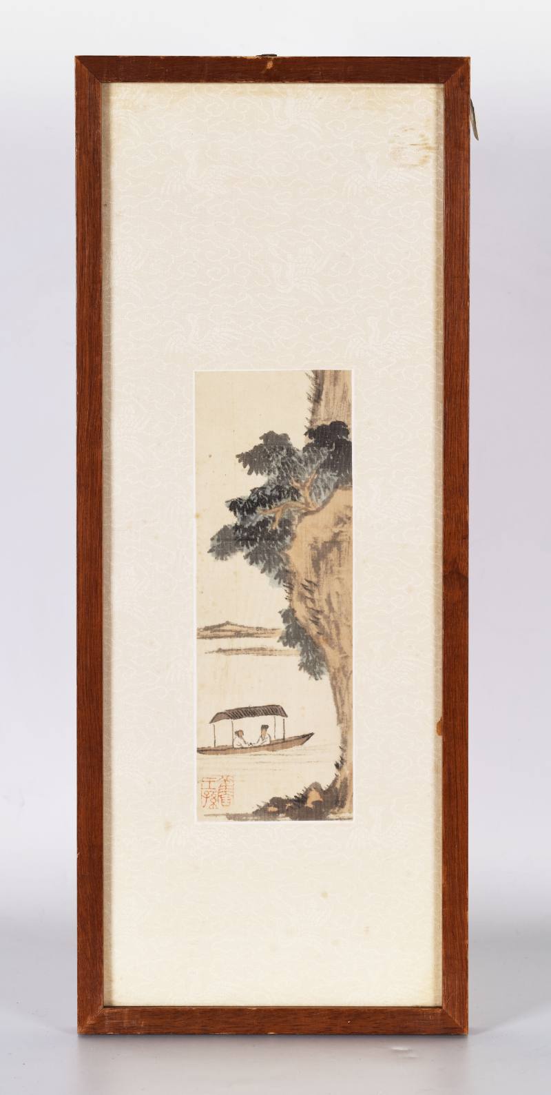 戊子（1948年）作 溥儒 山水人物四帧 - 图12