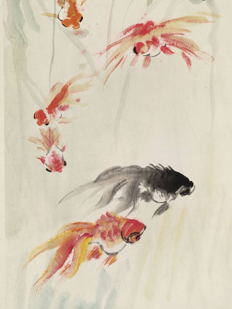 汪亚尘 花鸟四屏 - 图26