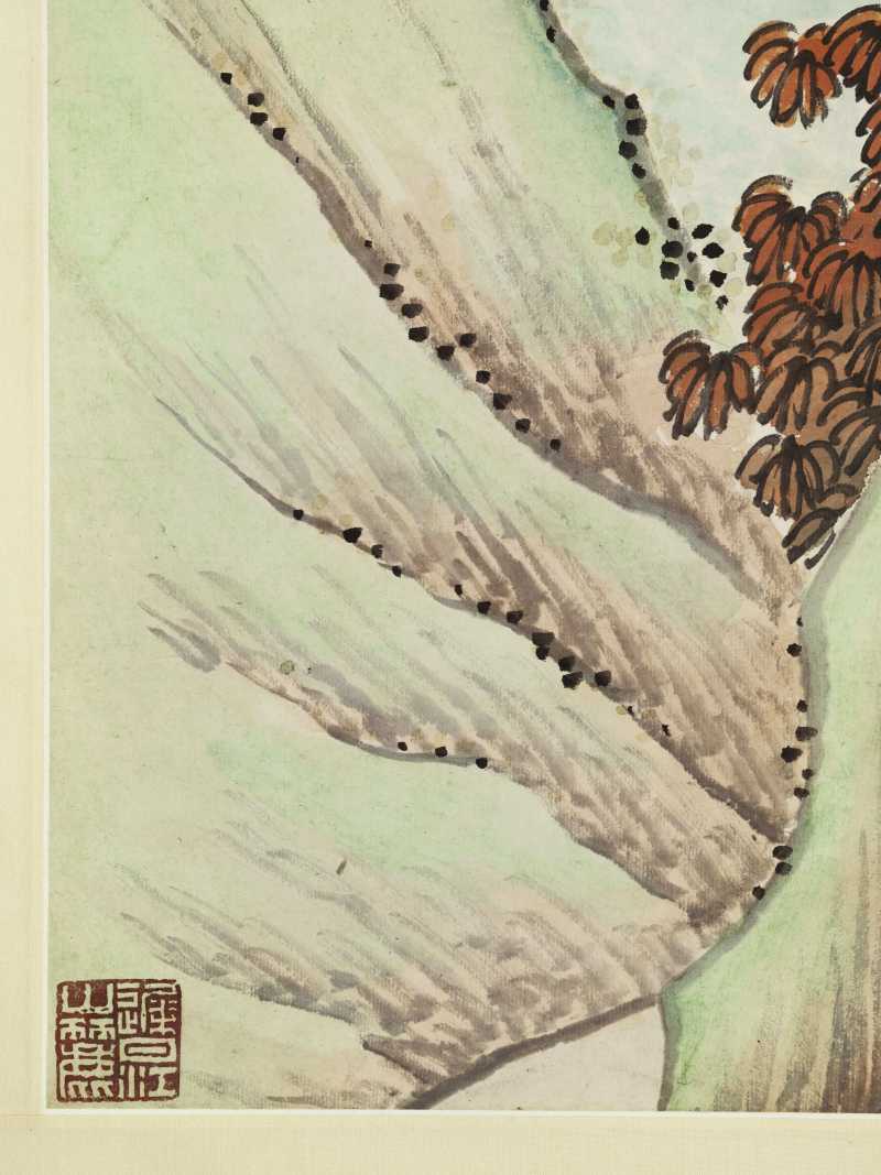 甲寅（1914年）作 黄山寿 松崖翠瀑 - 图9