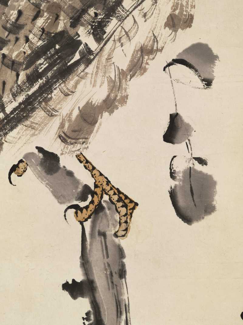 辛未（1931年）作 王梦白 苍鹰图 - 图6