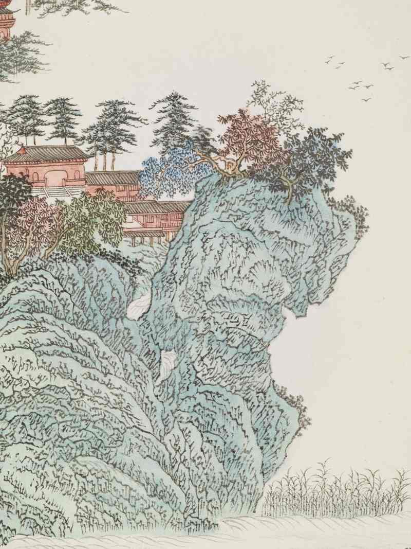 乙亥（1995年）作 黄云溪、曾其 山水二帧 - 图13