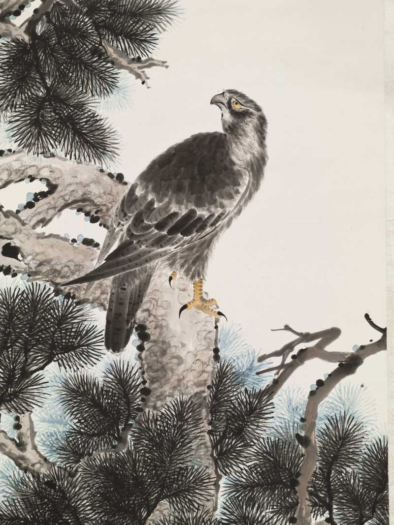 辛亥（1911年）作 金城 松鹰 - 图8