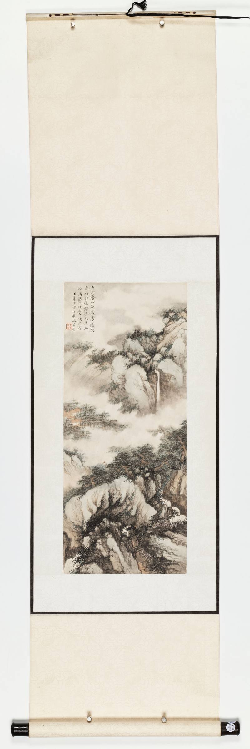 王季迁 百丈瀑 - 图2