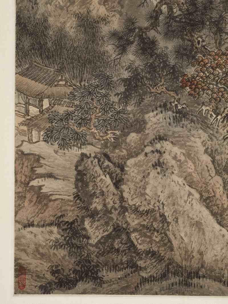 癸未（1943年）作 赵白山 溪山人家 - 图11