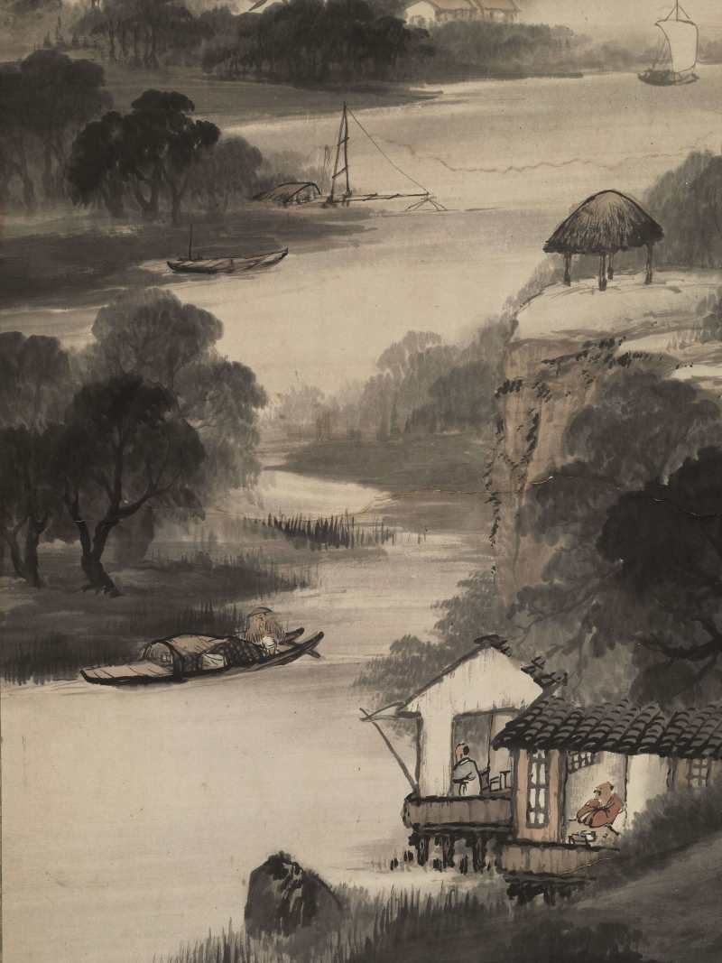 丙午（1906年）作 吴石仙 拟米海岳山水 - 图6