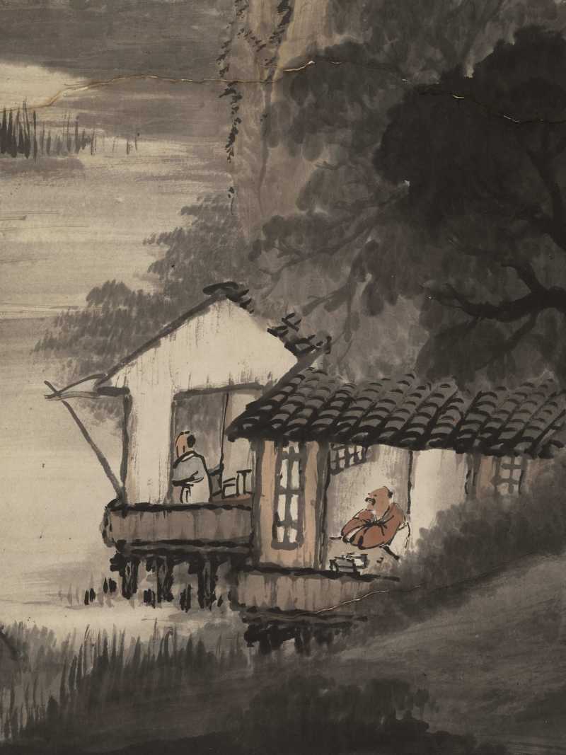丙午（1906年）作 吴石仙 拟米海岳山水 - 图7