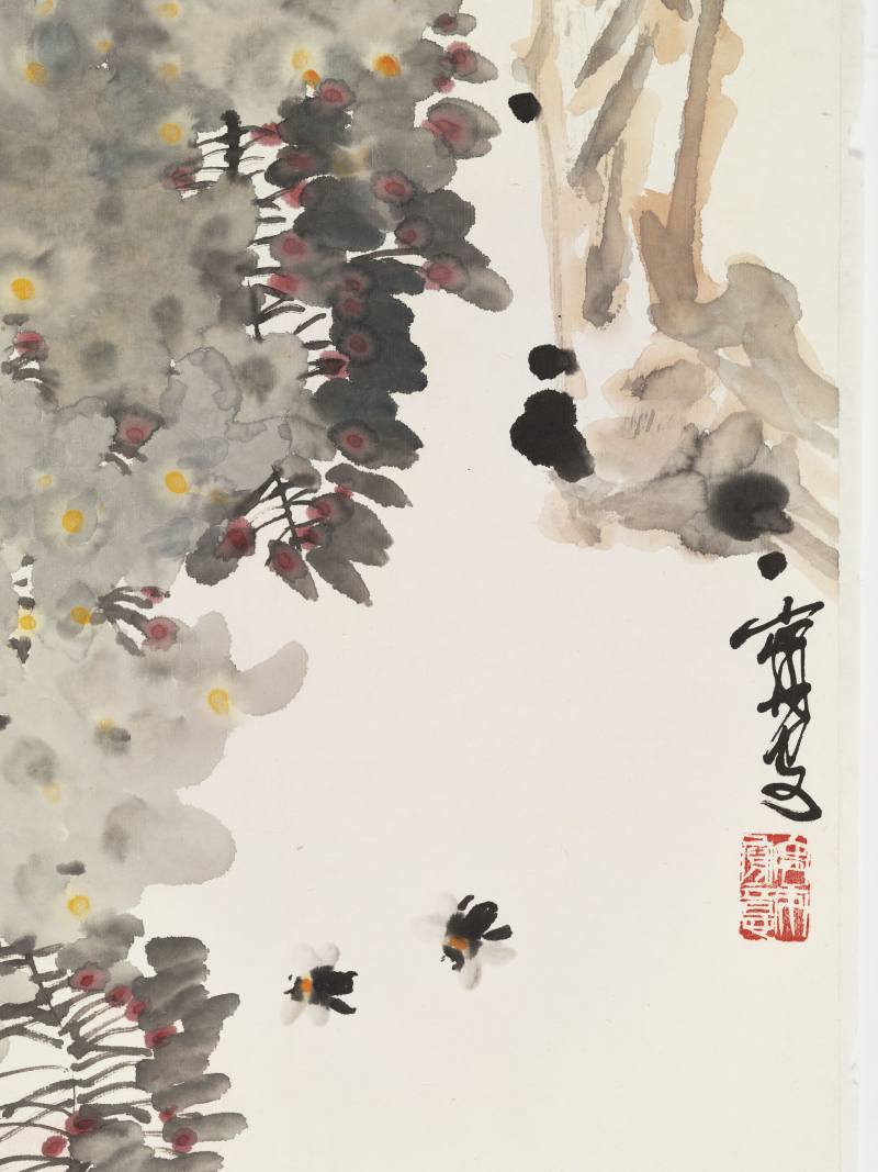 赵宁安 藤萝蜜蜂、三羊开泰 - 图4