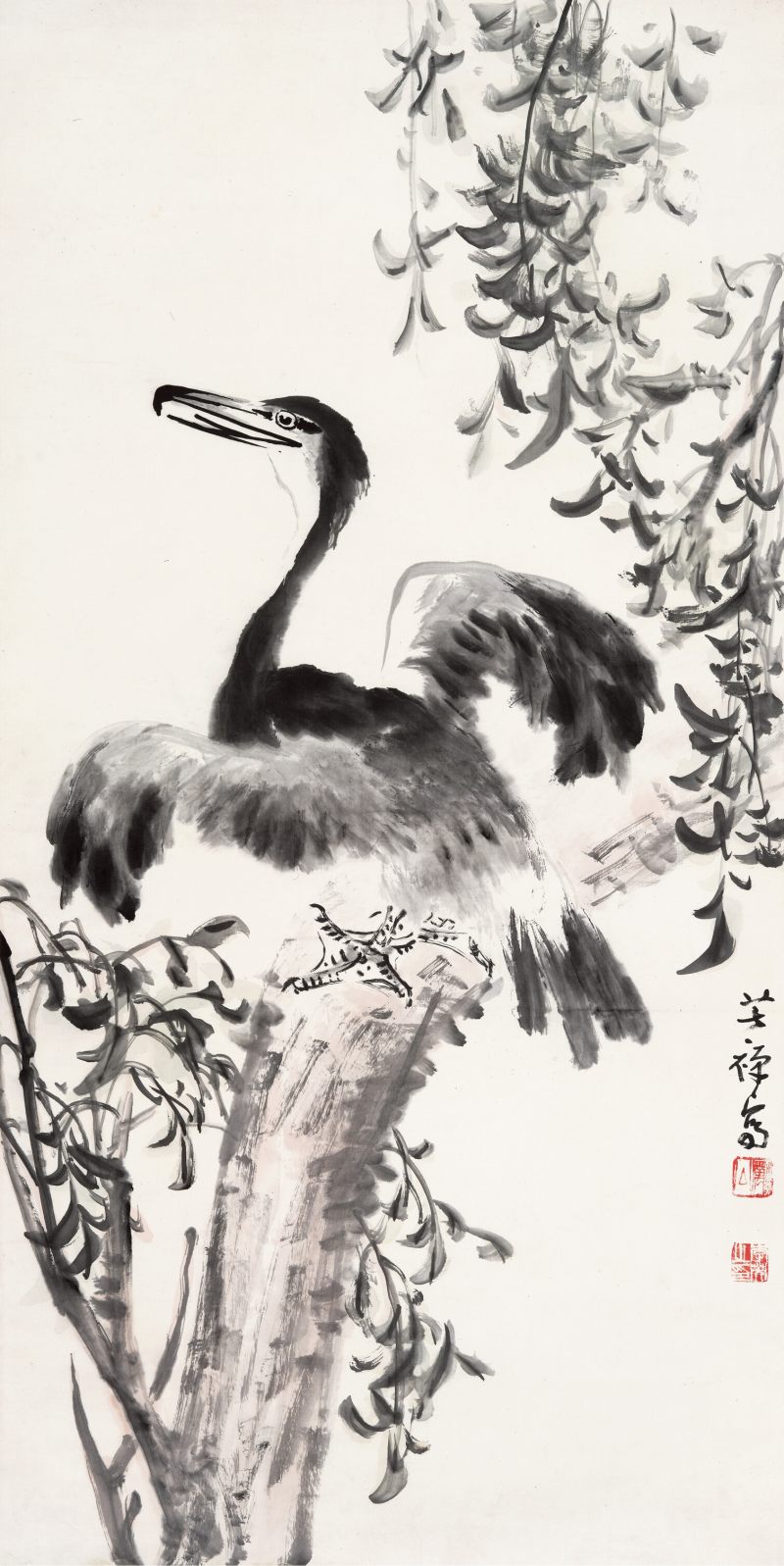 李苦禅 鱼鹰