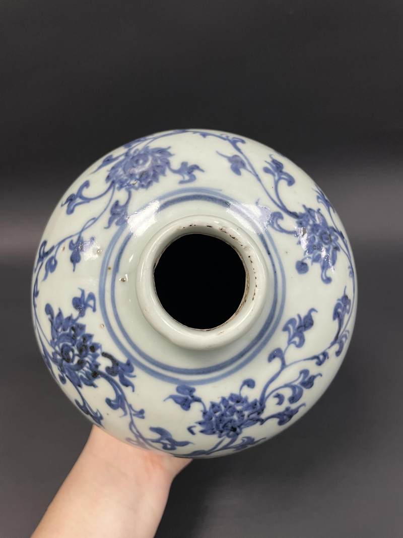 明空白期 青花高士图梅瓶 - 图7