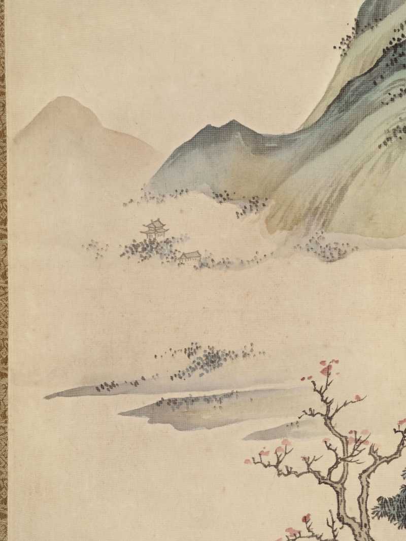 辛亥（1971年）作 萧一苇 山水四屏 - 图11