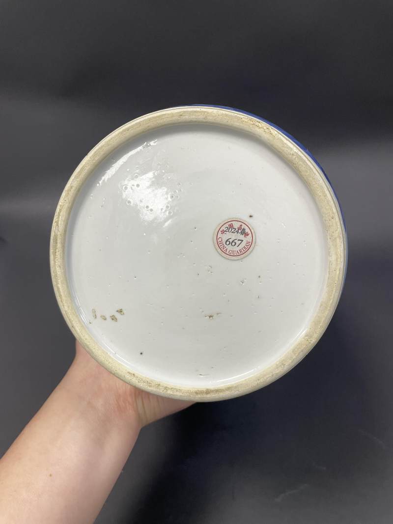 清康熙 青花山水人物纹棒槌瓶 - 图10