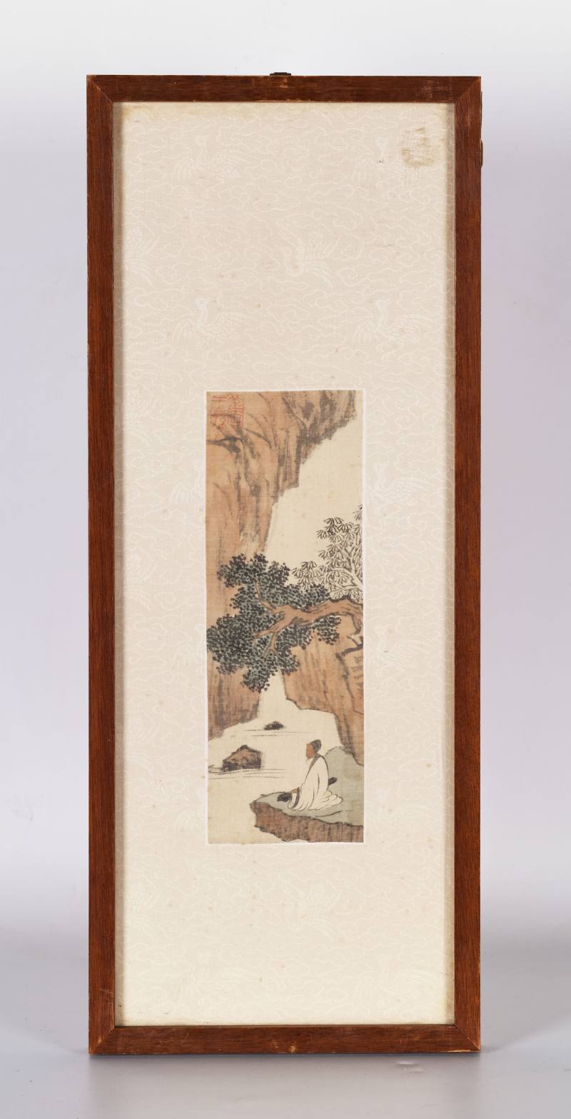 戊子（1948年）作 溥儒 山水人物四帧 - 图17