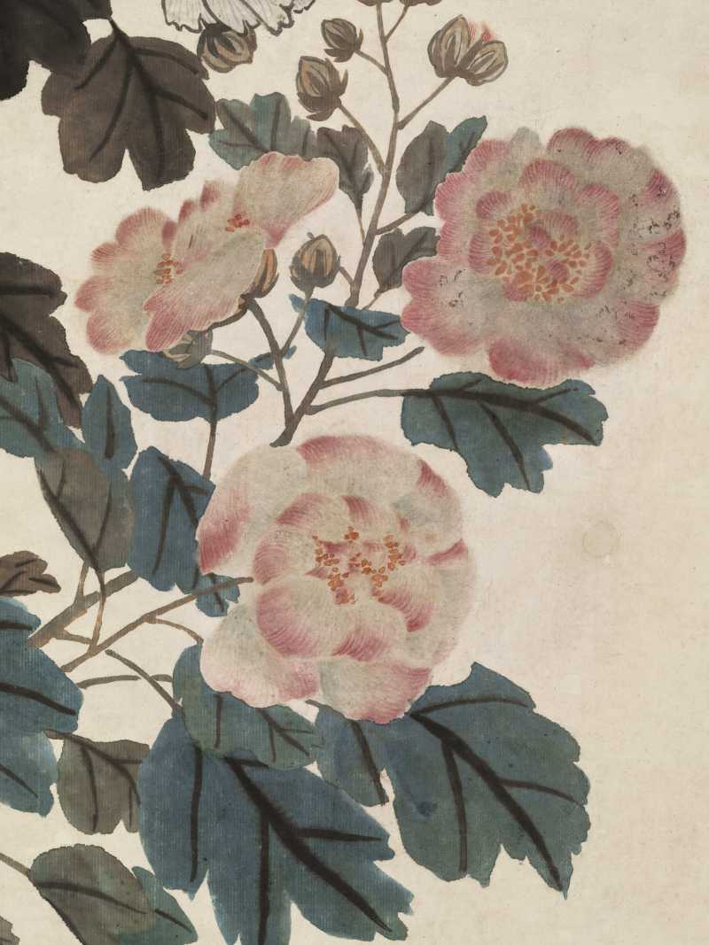 己未（1859年）作 张孟皋 芙蓉 - 图6