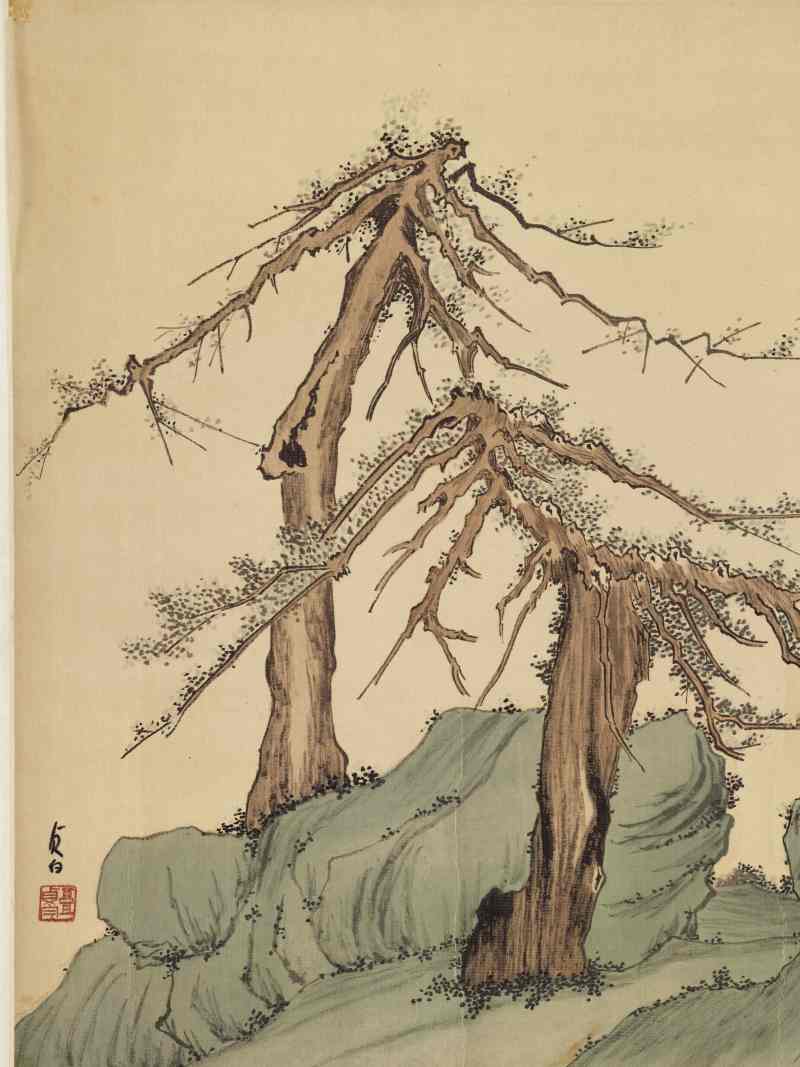 高贞白 柏荫闲逸 - 图3