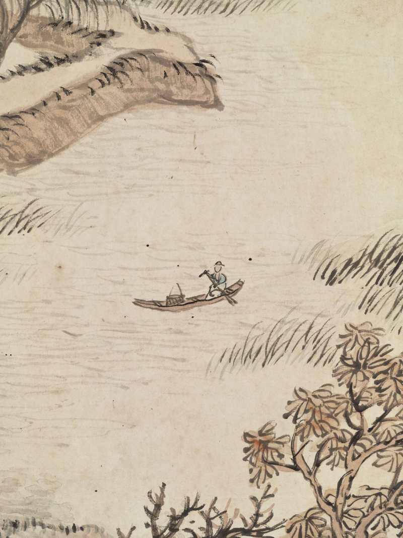 癸未（1883年）作 吴滔 山水四屏 - 图34