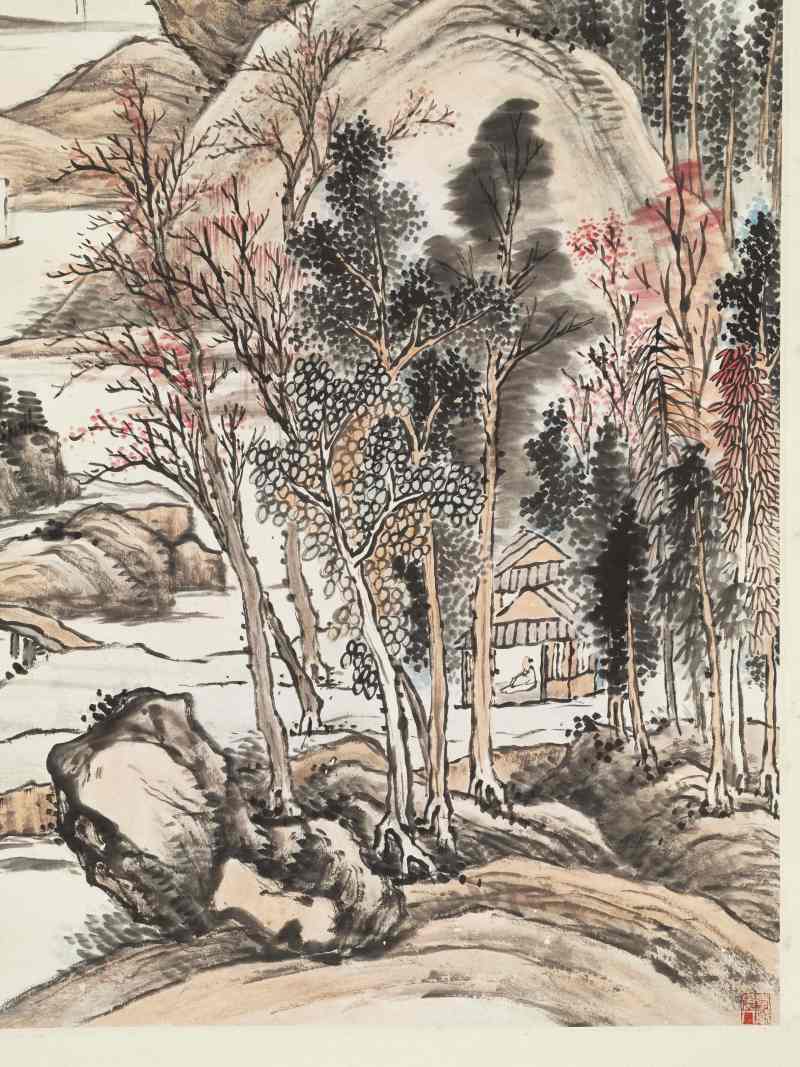 癸酉（1933年）作 宗士福 空山幽居 - 图3